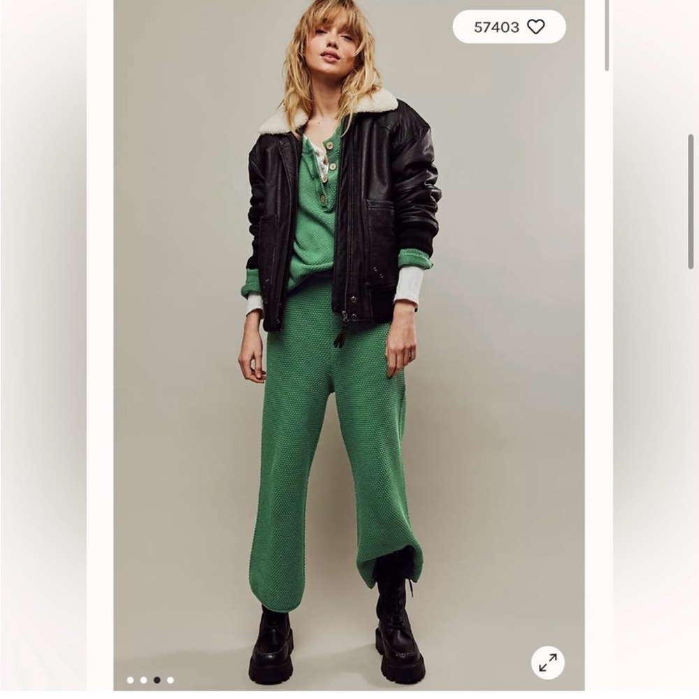 NWT Hailee Sweater Set - Free People - Fairway - Green - Size Small